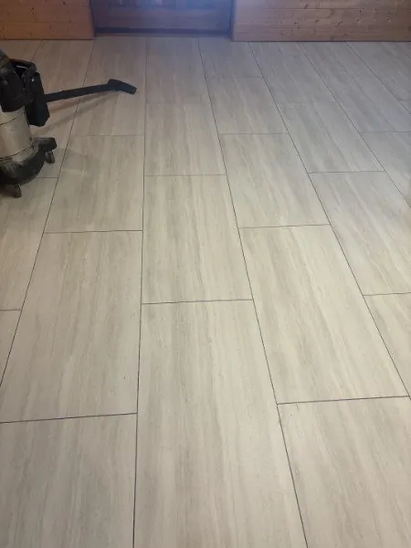 Large vinyl tiles, nearly done