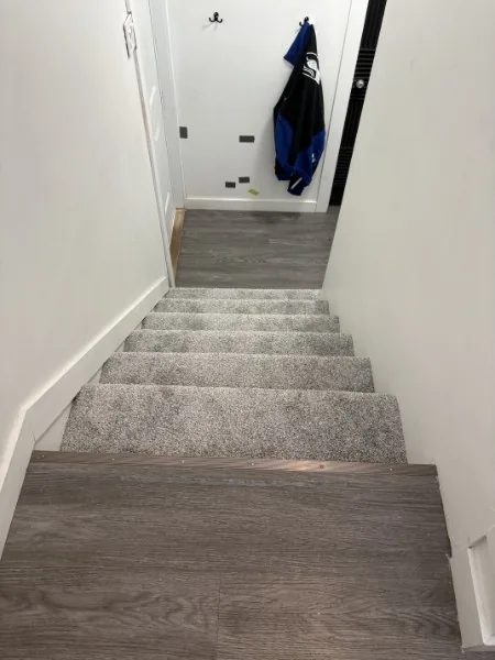 The same Mission staircase seen from the top step